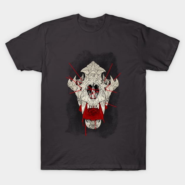 Animal Skull 1 T-Shirt by forcefedartanddesign